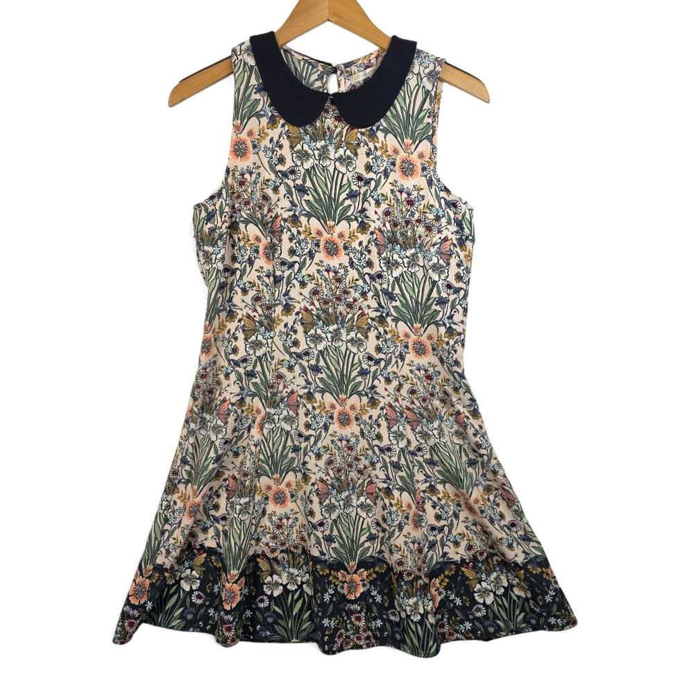 LC Lauren Conrad Floral Peter Pan Collar Dress – Size 12
